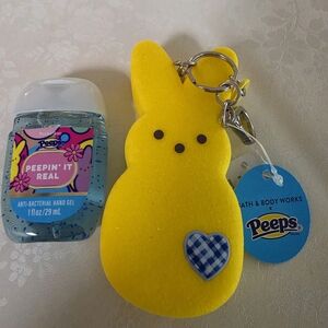 Bath & Body Works Yellow Peeps Antibac Holder with Antibac hand gel NEW